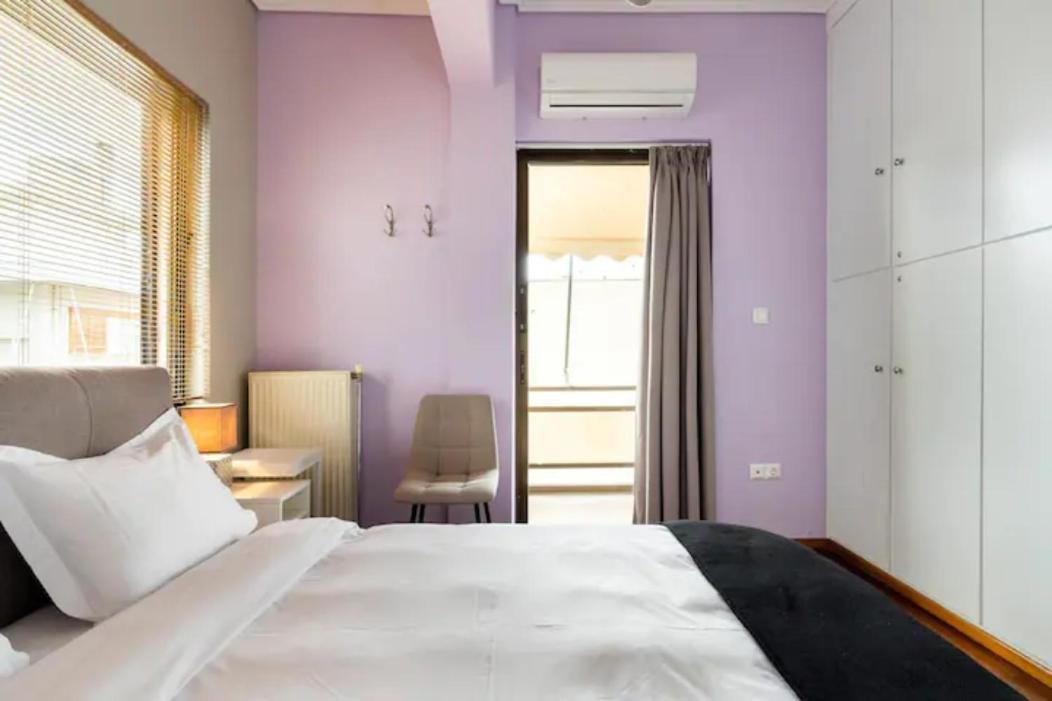 Βright Walled Designed Apt In Glyfada Center Aten Exteriör bild